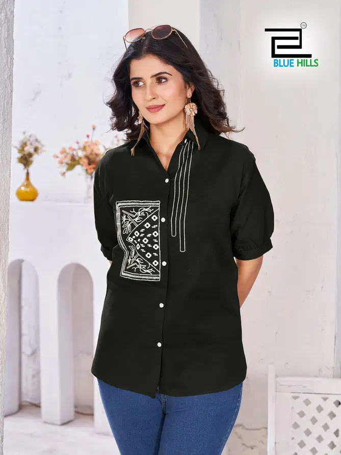 Nathalia By Blue Hills Cotton Flex Womens Shirt Exporters In India